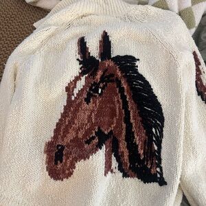 Anthropologie Pilcro Horse sweater
